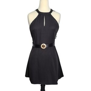Black mini dress